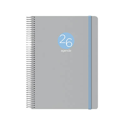 Agenda Dohe "Memphis" D/P Cast 15x21 gris