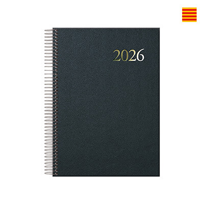 Agenda Dohe Segovia D/P Català 140x200mm negra