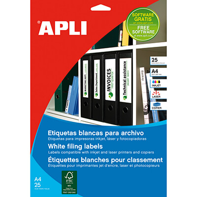 Etiquetes adhesives Apli 190x38mm
