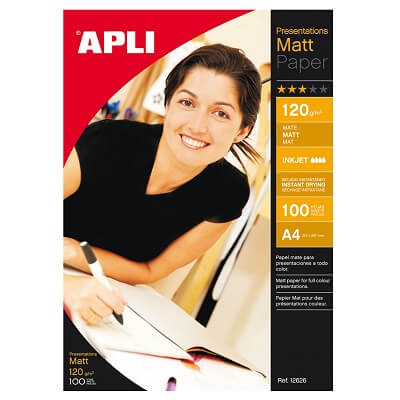 Paquete papel A4 Matt Quality 120g 100 hojas