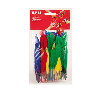 Paquete 100 Plumas Apli colores surtidos