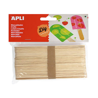 Pal de gelat de fusta natural 150x18mm.(40mm)