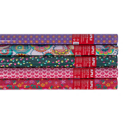 Rollo papel de regalo tendance colores surtidos