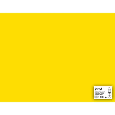 Cartulina 50x65 170g amarillo (pack 25)