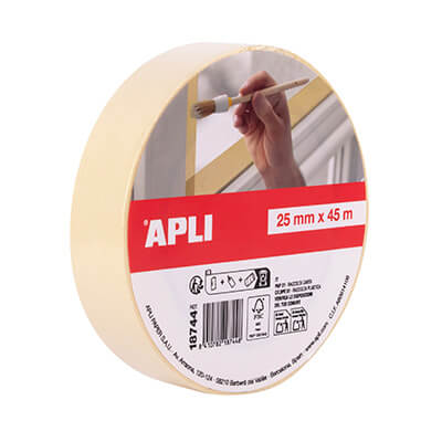 Cinta pintor Apli 25mm x 45m groga