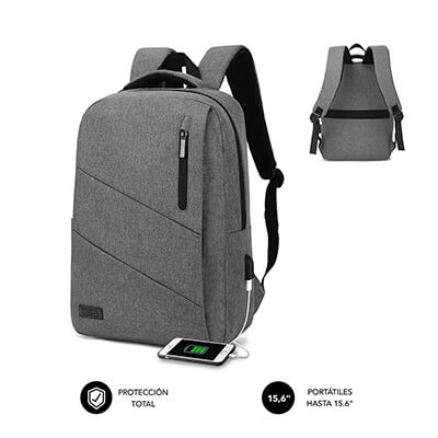 Mochila Subblim City Backpack 15.6" gris