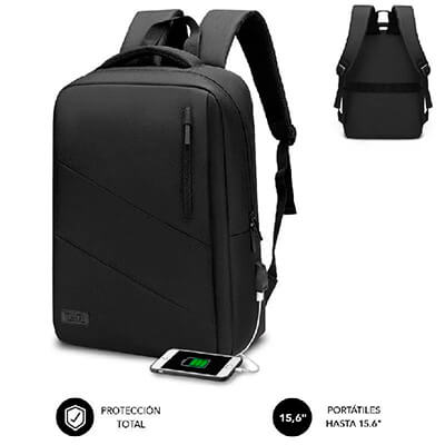 Mochila Subblim City Backpack 15.6" negra