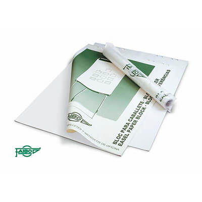 Bloc papel pizarra Faibo 65x90 liso bolsa ind. 25h