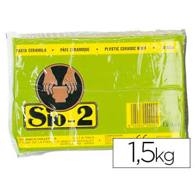 Argila Sio-2 color vermell paquet de 1,5 kg.
