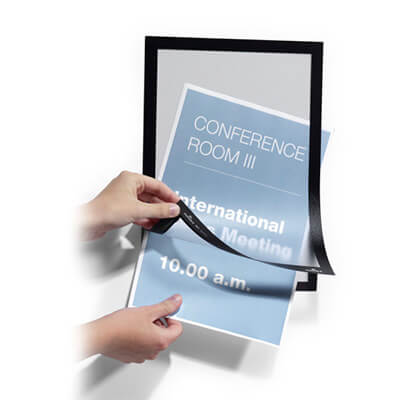 Marco adhesivo Duraframe® Durable A4 negro (2u)