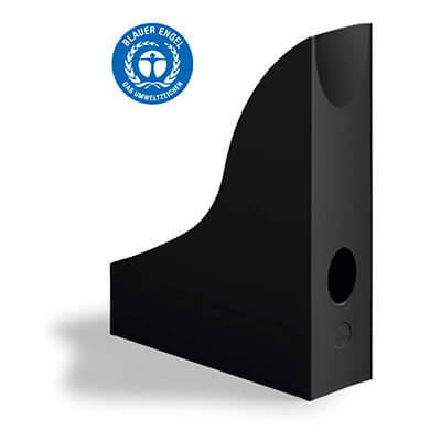 Revistero portadocumentos A4 ECO negro