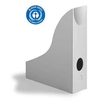 Revistero portadocumentos A4 ECO gris