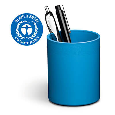Cubilete portalápices ECO azul