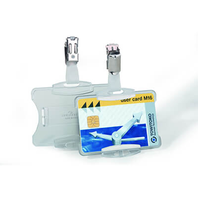 Identificador pinça Durable h/v 54x85mm transp