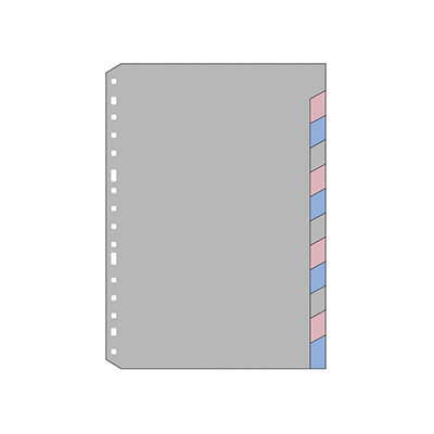 Mfin-dos 12 separadors A4 16 forats