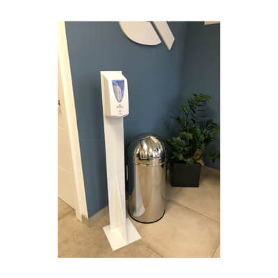 Peanya dosificador gel hidroalcohòlic H50 blanca