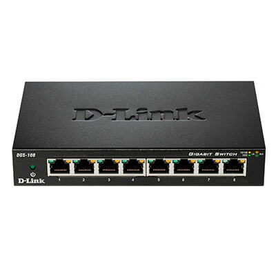 Switch D-Link DGS-1008 8 Ptos/ RJ-45 10/100/1000
