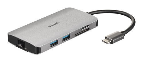 8-IN-1 USB-C HUB WITH HDMI CTLR ETHERNET/CARD READ