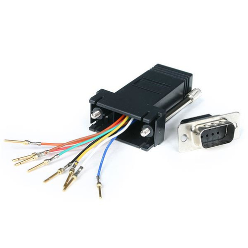 ADAPTADOR CONVERSOR MODULAR DB9CABL SERIE A RJ45 M