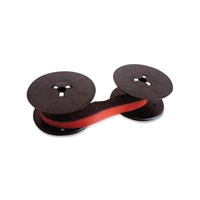 Cinta calculadora estándar negro/rojo