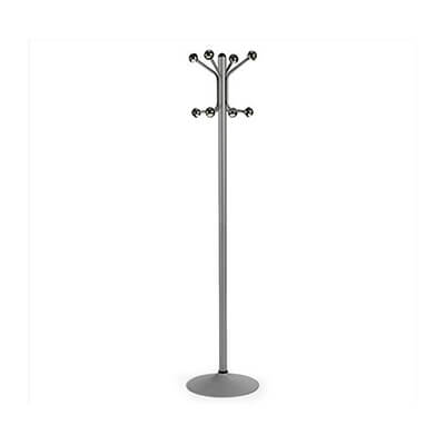 Penja-robes peu metàl·lic grafit 8 penj. mod.H-12