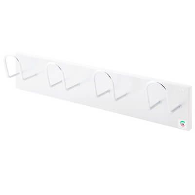 Perxa paret blanca 4 penjadors