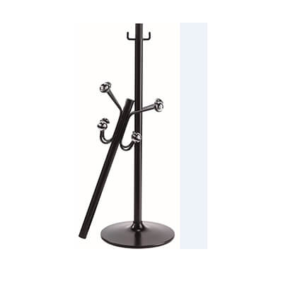 Penja-robes metàl·lic negre 8 penjadors