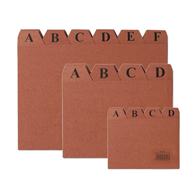 Índex de cartró per a fitxer Foli 37X25