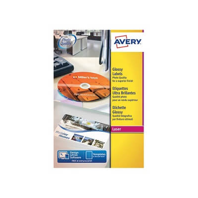 Etiquetas Avery inkjet caratula CD