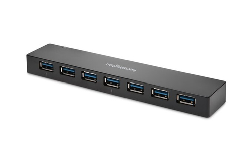 Hub kensington 7 puertos y cargador usb 3.0