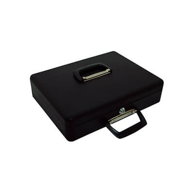 Caja caudales 12"con portamonedas y bandeja