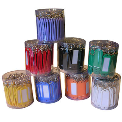 Llavero de plástico rojo