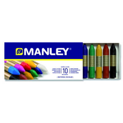 Caja 10 ceras Manley