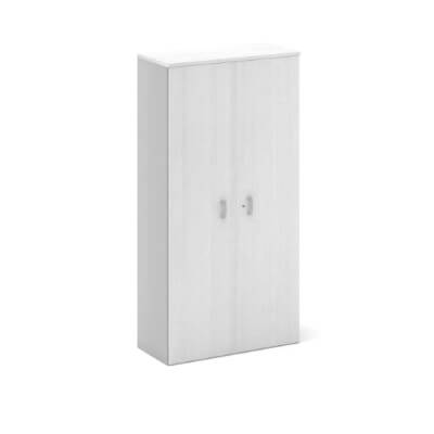 Armario melamina con puertas color plata/blanco