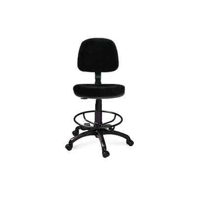 Tamboret MILAN amb aro i rodes