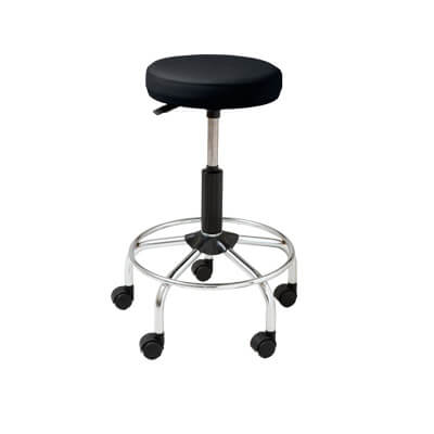 Tamboret entapissat negre rodes