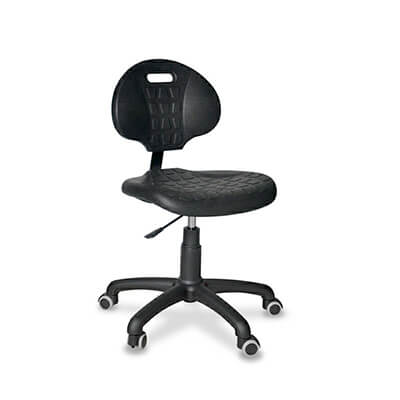 Taburete DACTILUS en goma integral con ruedas