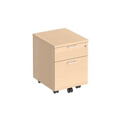 Cajonera cajon+archivo melamina Gama II haya