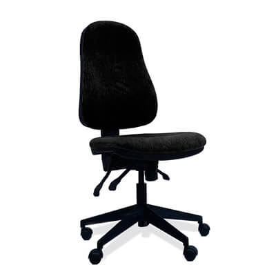 Cadira OP2007 respatller entapissat s/braços negre