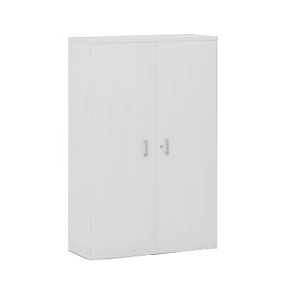 Armari portes melamina 110º 4 estanteries blanc