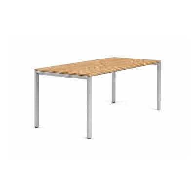 Taula ADAPTA roure/plata 160 x 80 x 72