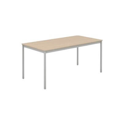 Mesa LINE melamina en haya/aluminio 140x60