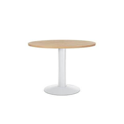 Mesa de reunión redonda roble