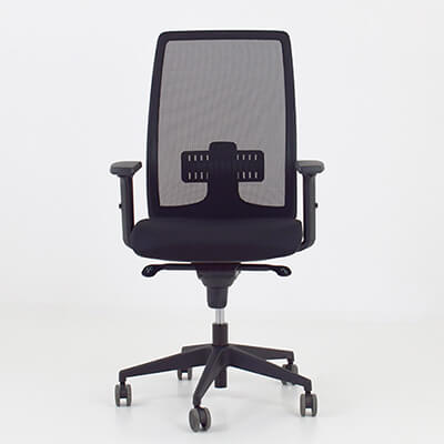 Silla NEW LIGHT respaldo malla y brazos 2D