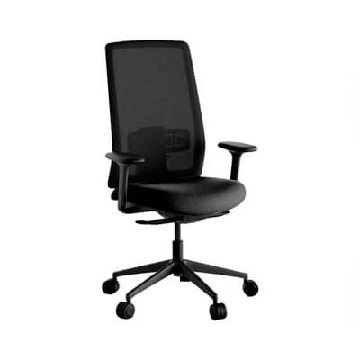 Cadira QUEEN MESH malla, braços 2D i trasla