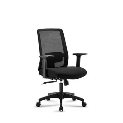 Silla EKO negra brazos regulable