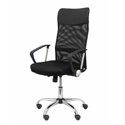 Silla GONTAR respaldo malla negro asiento negro