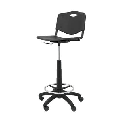 Tamboret ROBLEDO en PVC negre