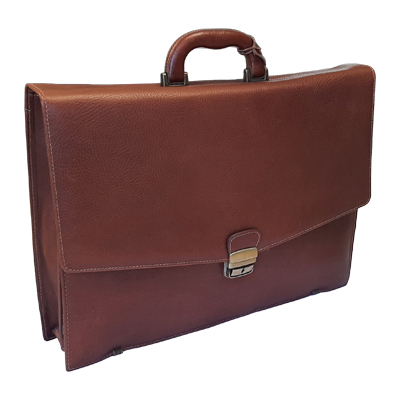 Maletí marró Carmen Cortés amb nansa i 3 butxaques