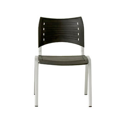 Silla 4 patas aplilable negra